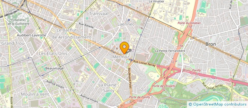 localisation de l'entreprise STARS DECO  LYON 8EME