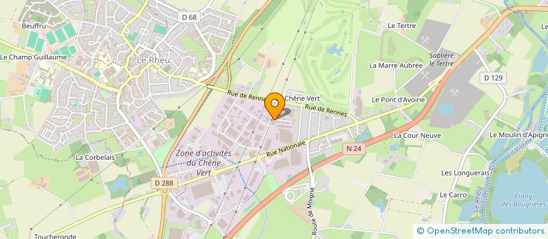 localisation de l'entreprise STARS JEUX à LE RHEU