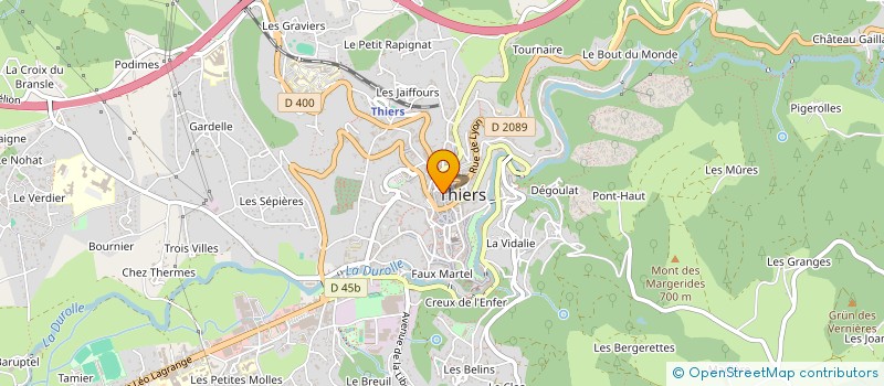 localisation de l'entreprise STARS KEBAB  THIERS