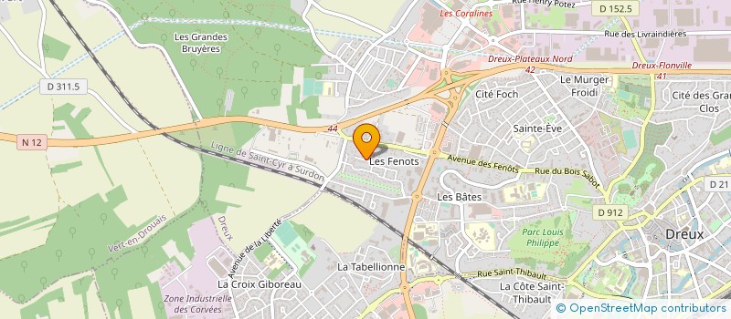 localisation de l'entreprise STARS MOBILES à DREUX