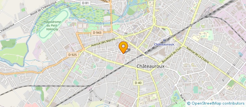 localisation de l'entreprise STARS PETANQUE CASTELROUSSINE à CHATEAUROUX