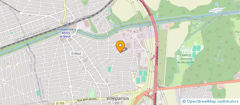 localisation de l'entreprise STARSAT à VILLEPARISIS
