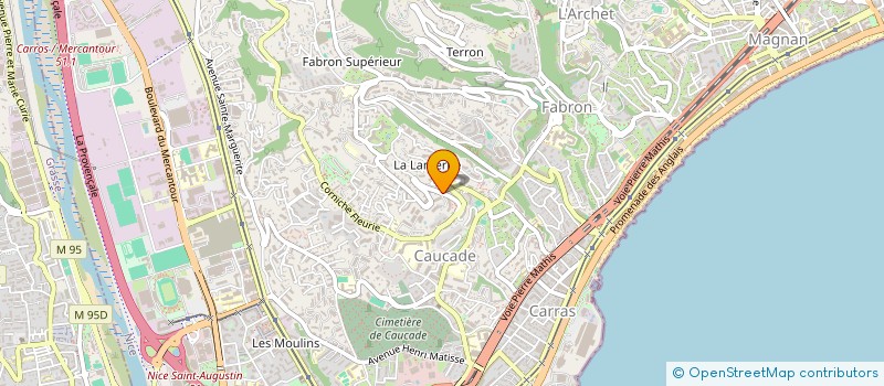 localisation de l'entreprise STARSAZURA PRIVATE DRIVER à NICE