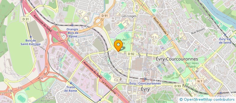 localisation de l'entreprise STARSEM SA à EVRY-COURCOURONNES