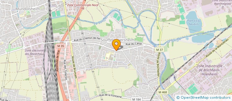 localisation de l'entreprise STARSEVENTS  SOUFFELWEYERSHEIM