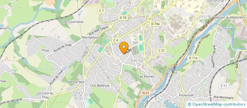 localisation de l'entreprise START 28 à ISLE
