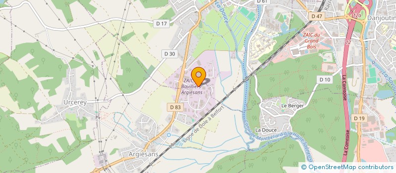 localisation de l'entreprise START à BAVILLIERS