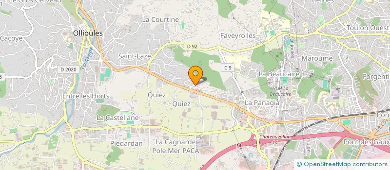 localisation de l'entreprise START  OLLIOULES