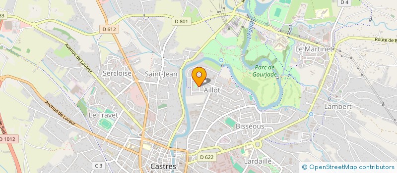 localisation de l'entreprise START  CASTRES