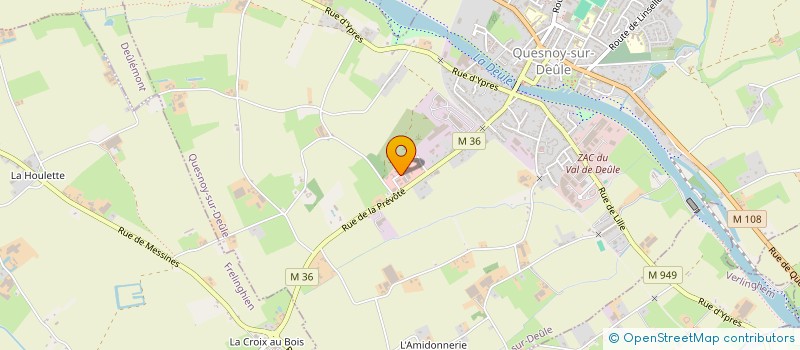 localisation de l'entreprise START  QUESNOY-SUR-DEULE