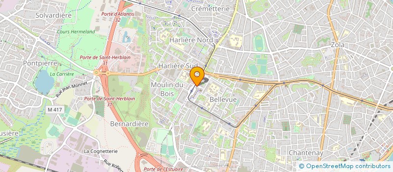 localisation de l'entreprise START ASSURANCES à NANTES