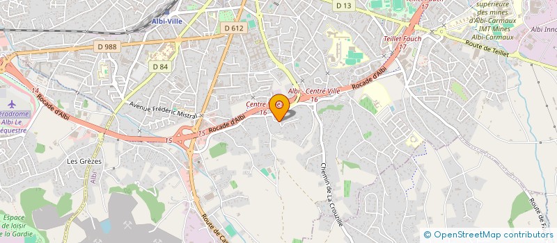 localisation de l'entreprise START AUTO SPORT à ALBI