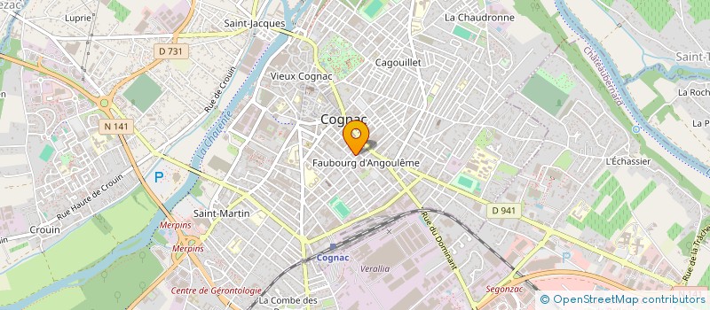 localisation de l'entreprise START COFFEE à COGNAC