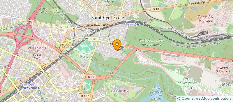localisation de l'entreprise START COMPTABILITE à VERSAILLES