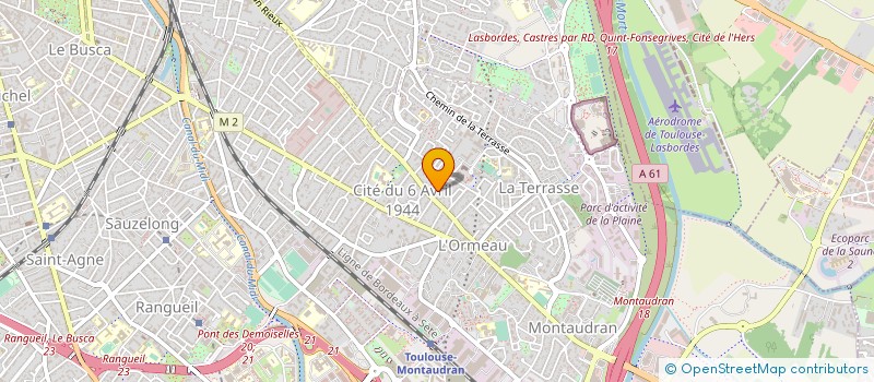localisation de l'entreprise START ESPACES VERTS à TOULOUSE