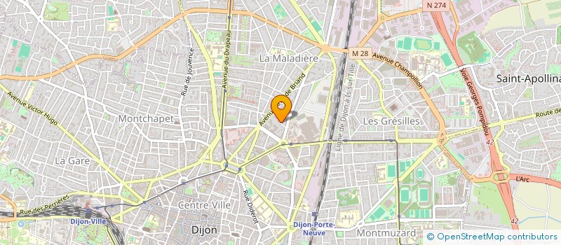localisation de l'entreprise START FORMATION à DIJON