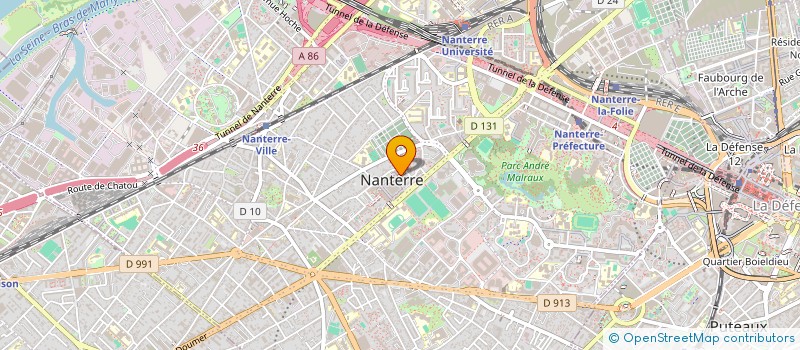 localisation de l'entreprise START FORMATION  NANTERRE