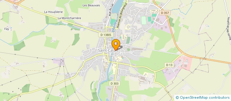 localisation de l'entreprise START'H FAST-FOOD  SAINT-CALAIS