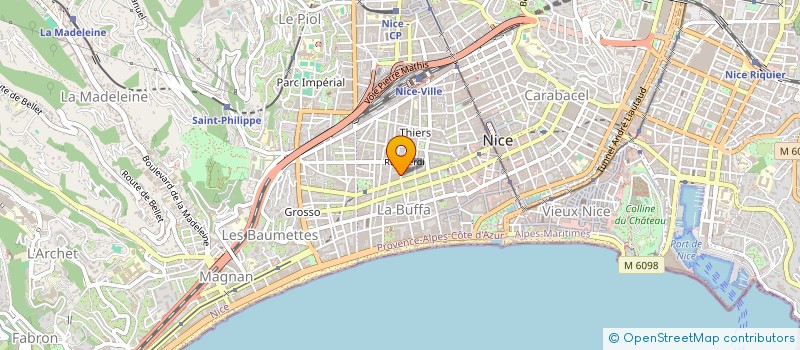localisation de l'entreprise START'HAIR à NICE