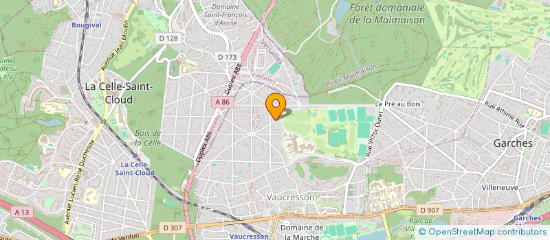 localisation de l'entreprise START HOLDING  VAUCRESSON