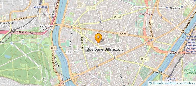 localisation de l'entreprise START IMAGE à BOULOGNE-BILLANCOURT