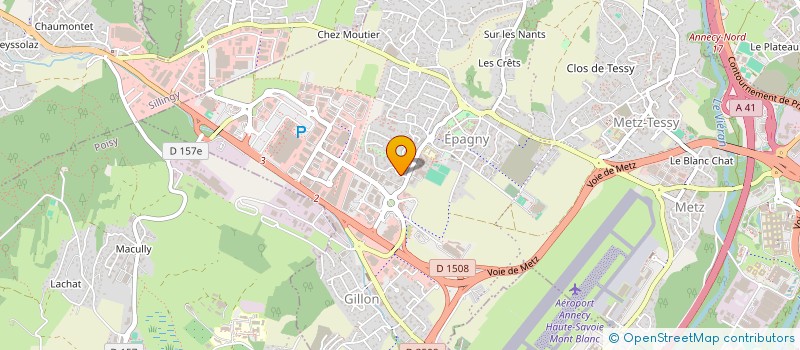 localisation de l'entreprise START IMMOBILIER  EPAGNY METZ-TESSY