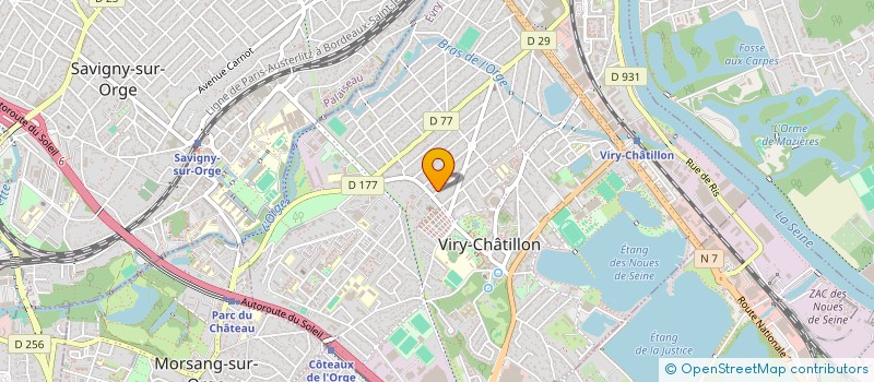 localisation de l'entreprise START INDUSTRY à VIRY-CHATILLON