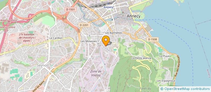 localisation de l'entreprise START'INNOV à ANNECY