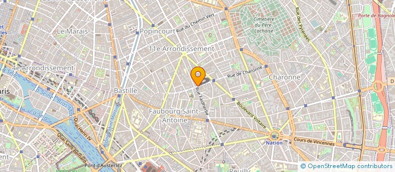 localisation de l'entreprise START'INTERIM à PARIS