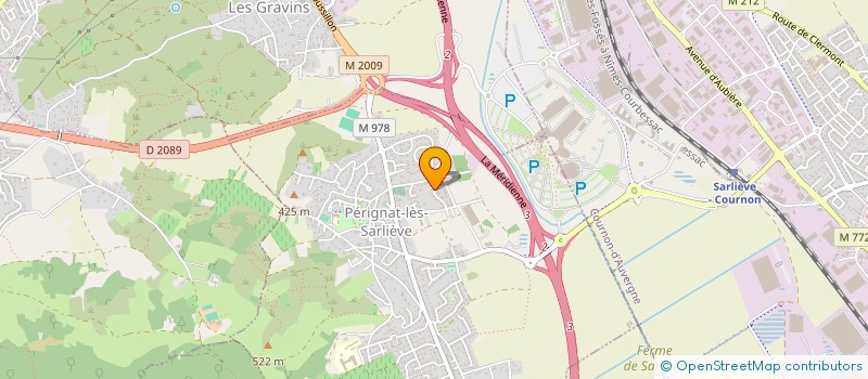 localisation de l'entreprise START IT UP à COURNON-D'AUVERGNE