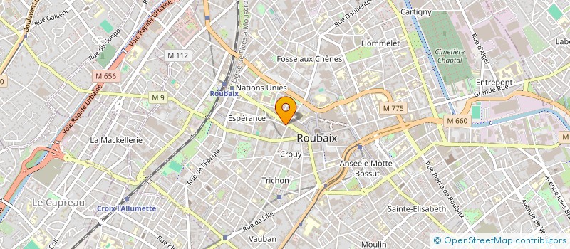 localisation de l'entreprise START NORD SERVICES  ROUBAIX