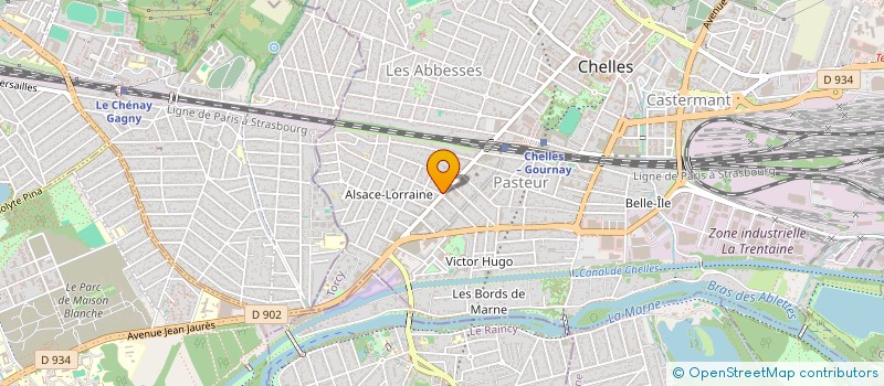 localisation de l'entreprise START PLUS CONDUITE  CHELLES