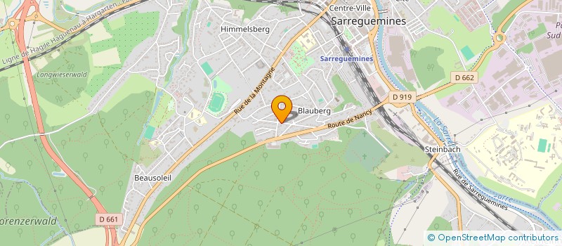 localisation de l'entreprise START & TOP  SARREGUEMINES