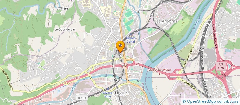 localisation de l'entreprise START UP AUTOMOBILE à GIVORS