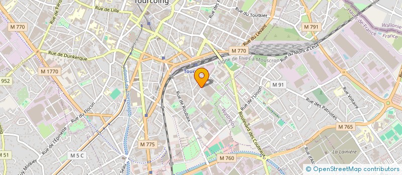 localisation de l'entreprise START'UP COMMUNICATION-MARKETING à TOURCOING
