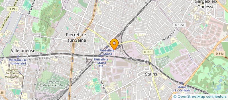 localisation de l'entreprise START UP METAL à PIERREFITTE-SUR-SEINE