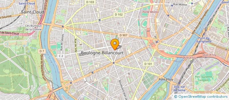 localisation de l'entreprise STARTER à BOULOGNE-BILLANCOURT
