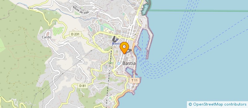localisation de l'entreprise STARTER à BASTIA