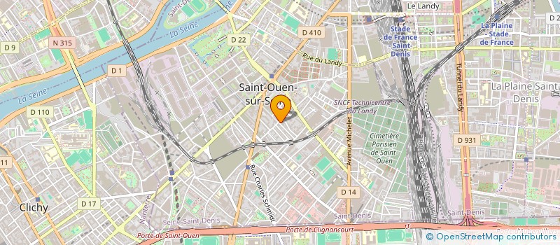 localisation de l'entreprise STARTER à SAINT-OUEN-SUR-SEINE