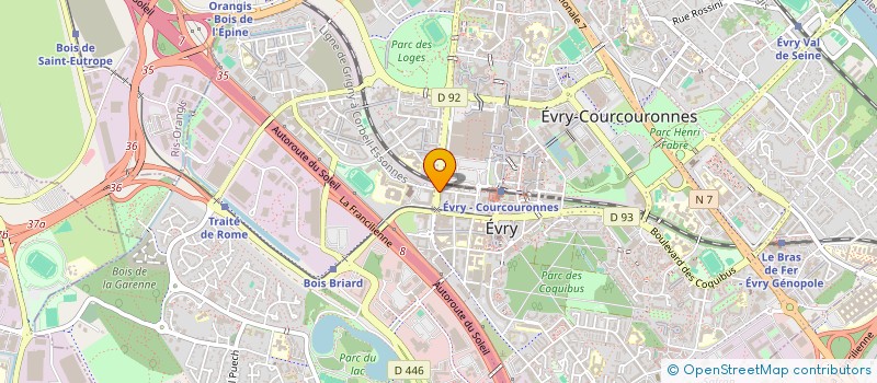 localisation de l'entreprise STARTER  EVRY-COURCOURONNES