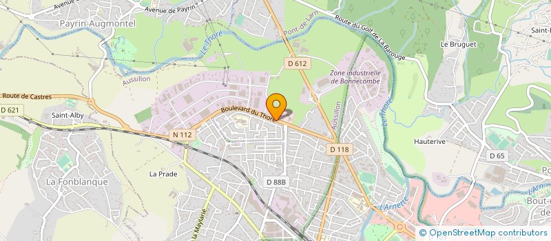 localisation de l'entreprise STARTEX à AUSSILLON