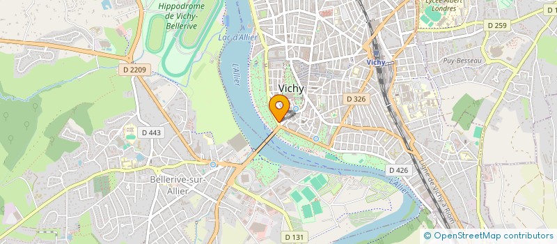 localisation de l'entreprise STARTING FIVE à VICHY