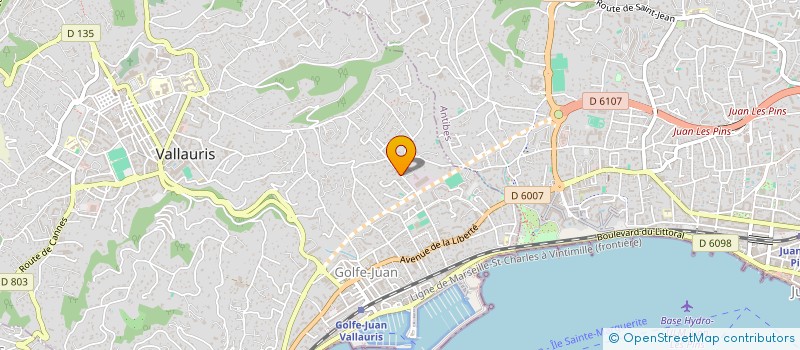 localisation de l'entreprise STARTLE  VALLAURIS