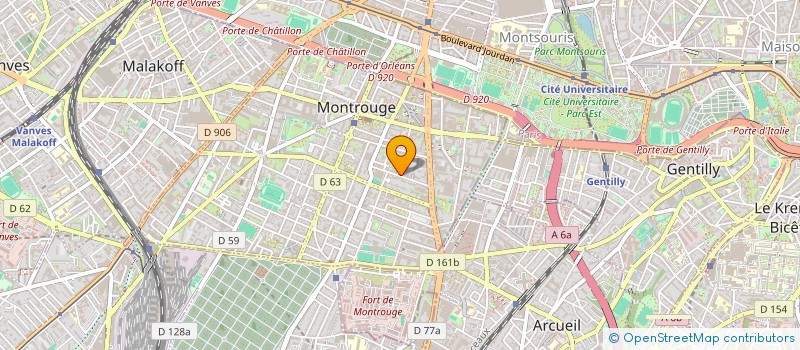 localisation de l'entreprise STARTRACKS  MONTROUGE