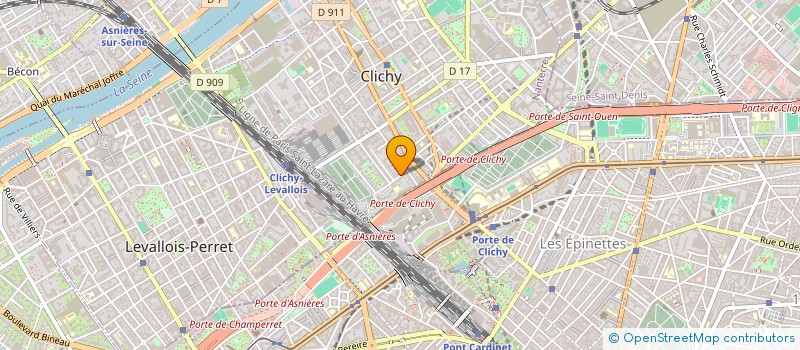 localisation de l'entreprise STARTRANS à CLICHY