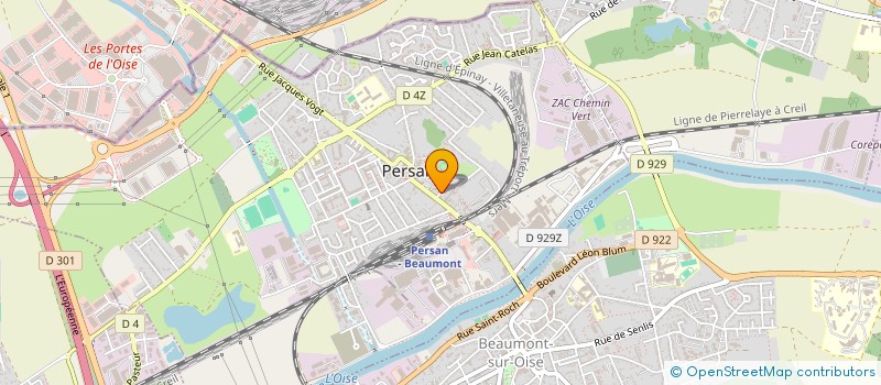 localisation de l'entreprise STARTS  PERSAN