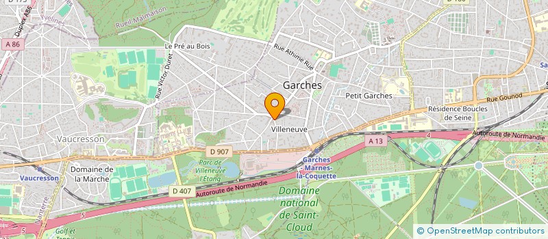 localisation de l'entreprise STARVISION  GARCHES