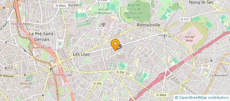 localisation de l'entreprise STARYOUCE à LES LILAS