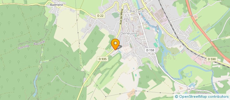 localisation de l'entreprise STARZZIMMO  BACCARAT