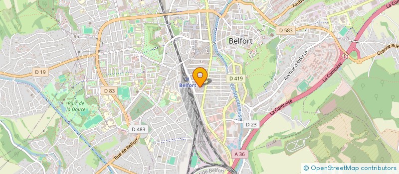 localisation de l'entreprise STAS  BELFORT
